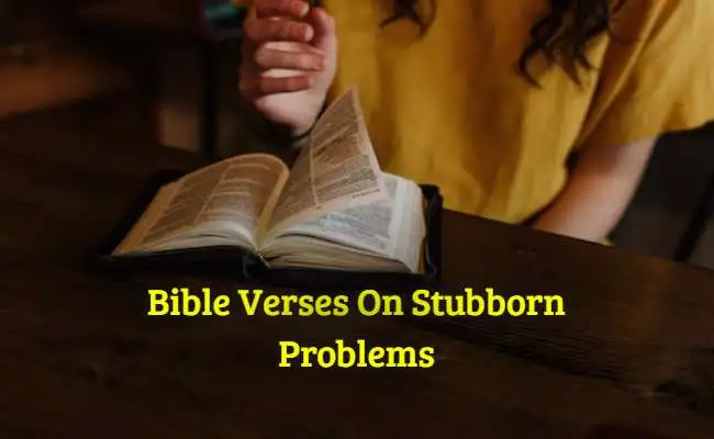 Bible Verses On Stubborn Problems