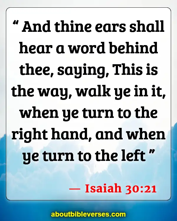 Bible Verses God Will Make A Way (Isaiah 30:21)