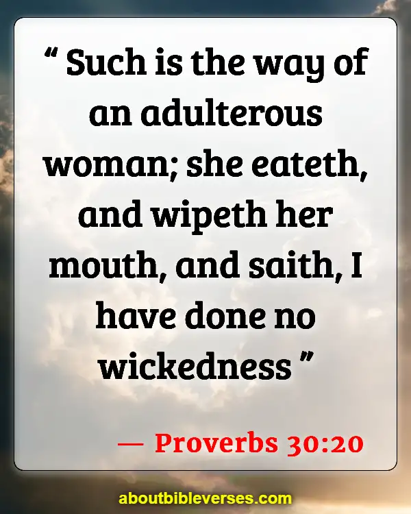 Consequences Of Adultery In The Bible (Proverbs 30:20)