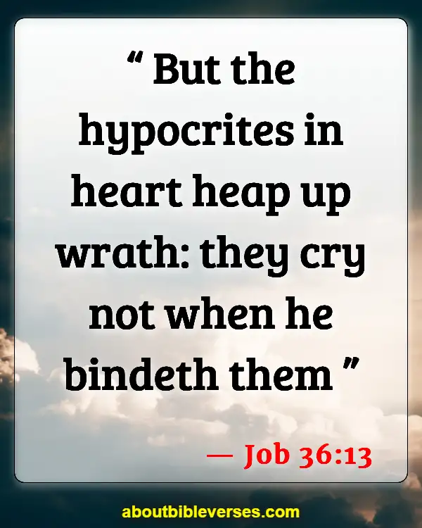 Consequences Of Hypocrisy In The Bible (Job 36:13)