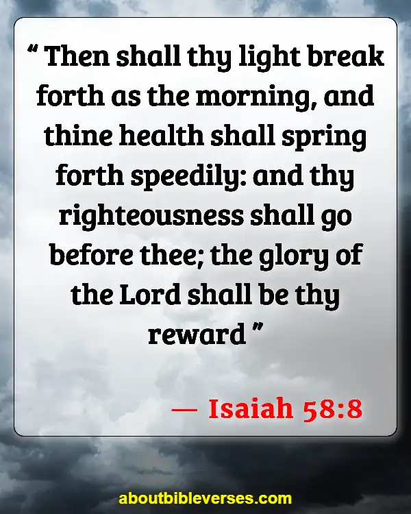 Good Morning Bible Verses (Isaiah 58:8)