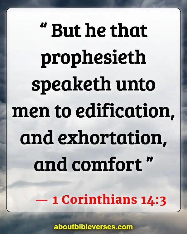 Powerful Prophetic Bible verses (1 Corinthians 14:3)