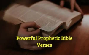 Powerful Prophetic Bible verses
