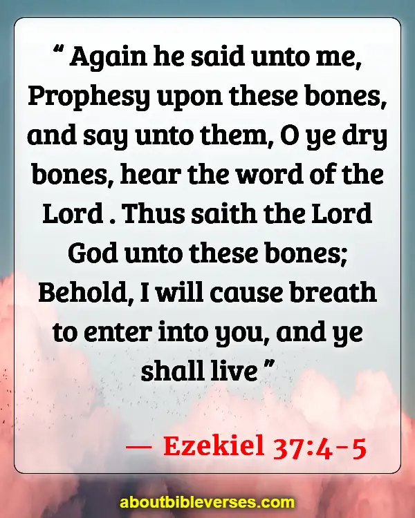 Powerful Prophetic Bible verses (Ezekiel 37:4-5)