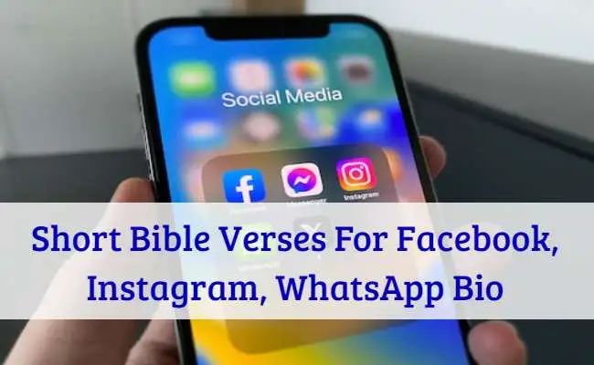 Short Bible Verses For Facebook Instagram WhatsApp Bio