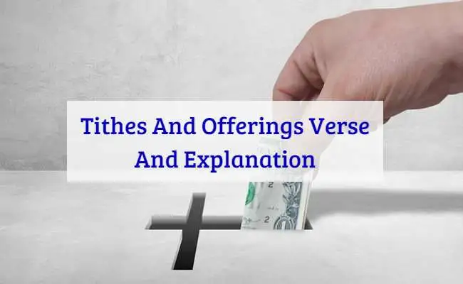 Tithes And Offerings Verse And Explanation