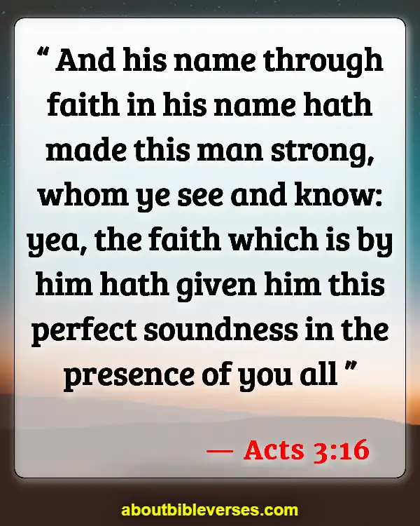 Bible Scripture On Power In The Name Of Jesus (Acts 3:16)