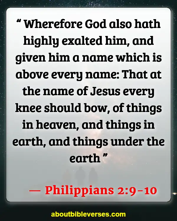Bible Scripture On Power In The Name Of Jesus (Philippians 2:9-10)